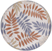 Aloha Indoor Outdoor Blue Mocha Floral Rug By Nourison Nsn 099446921475 2