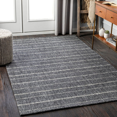 product image for Tartan Viscose Charcoal Rug Roomscene Image 5