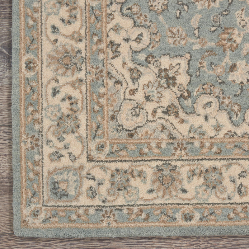 media image for living treasures aqua ivory rug by nourison nsn 099446738127 4 267