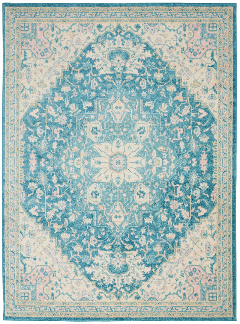 media image for tranquil ivory turquoise rug by nourison nsn 099446485748 1 240