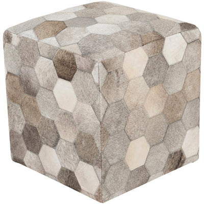 product image for Trail Ivory Pouf Flatshot Image 62