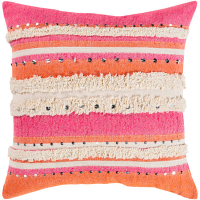 product image of Temara Cotton Bright Pink Pillow Flatshot Image 592