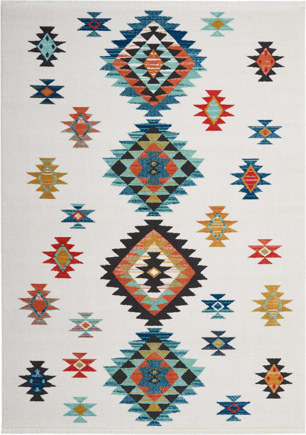 south western white rug by nourison nsn 099446401892 1