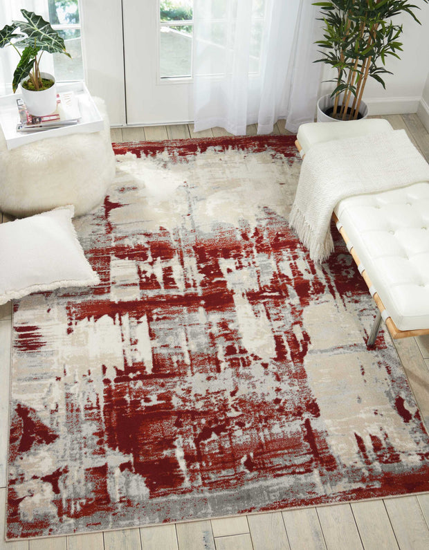 maxell ivory red rug by nourison 99446082305 redo 6