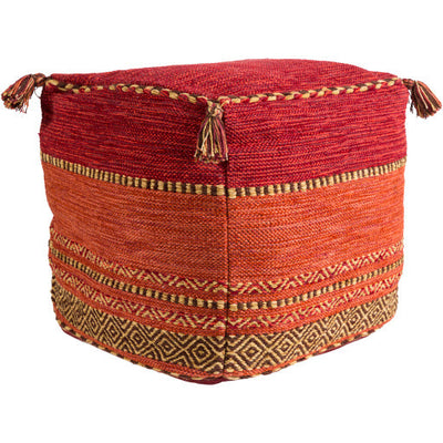 product image for Trenza Cotton Pouf in Various Colors Flatshot Image 26