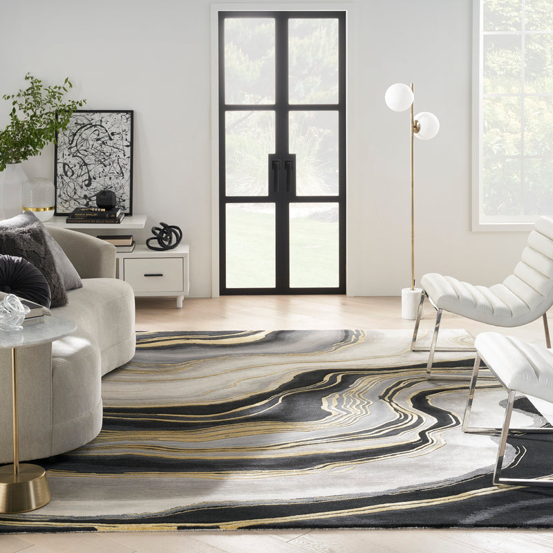 media image for prismatic handmade charcoal grey rug by nourison 99446100535 redo 5 236