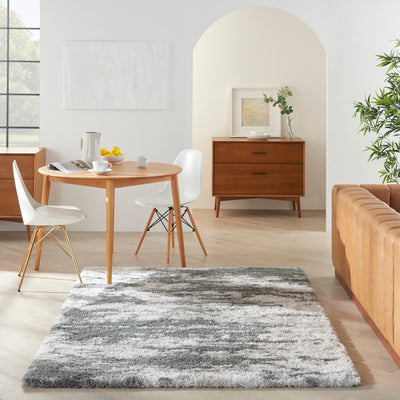 product image for dreamy shag charcoal ivory rug by nourison 99446878274 redo 5 69