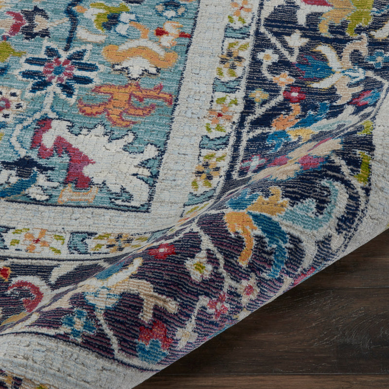 media image for ankara global teal multicolor rug by nourison 99446498366 redo 4 295