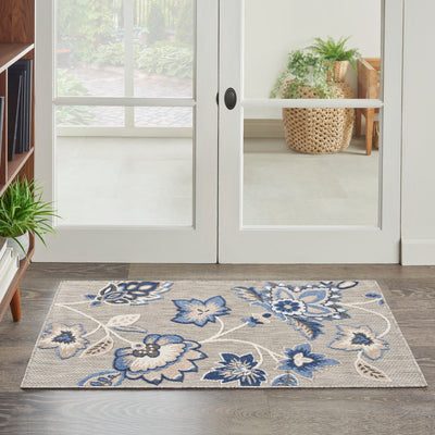 product image for Nourison Home Aloha Blue Grey Contemporary Rug By Nourison Nsn 099446169112 9 19