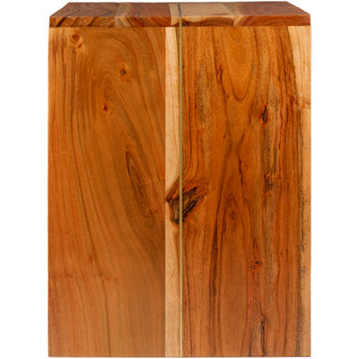 product image for Umaid Wood Brown End Table Front Image 26