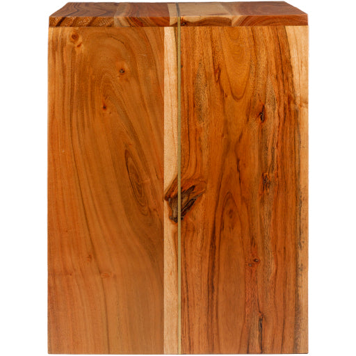 media image for Umaid Wood Brown End Table Front Image 21