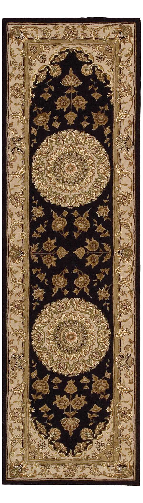 media image for nourison 2000 hand tufted black rug by nourison nsn 099446546708 4 234