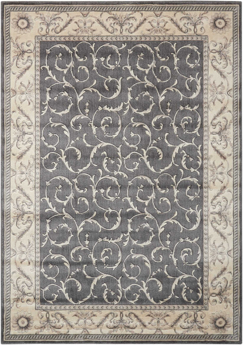 media image for somerset charcoal rug by nourison nsn 099446317810 1 258