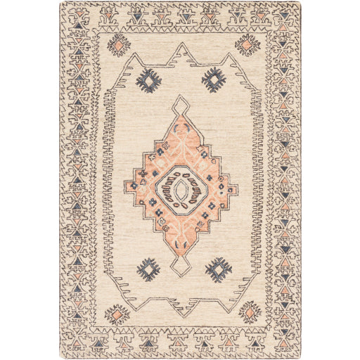 media image for Urfa Wool Peach Rug Flatshot Image 216