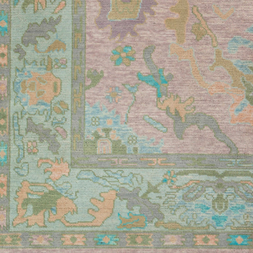 media image for Ushak Wool Aqua Rug Swatch 2 Image 279