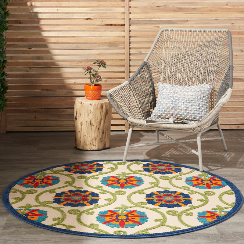 media image for aloha indoor outdoor blue multicolor rug by nourison 99446816856 redo 8 274