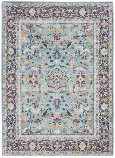 product image for ankara global teal multicolor rug by nourison 99446498366 redo 1 2