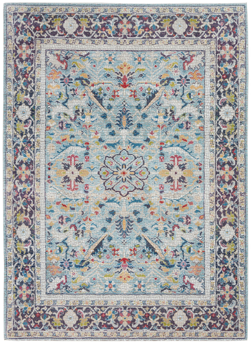 media image for ankara global teal multicolor rug by nourison 99446498366 redo 1 269