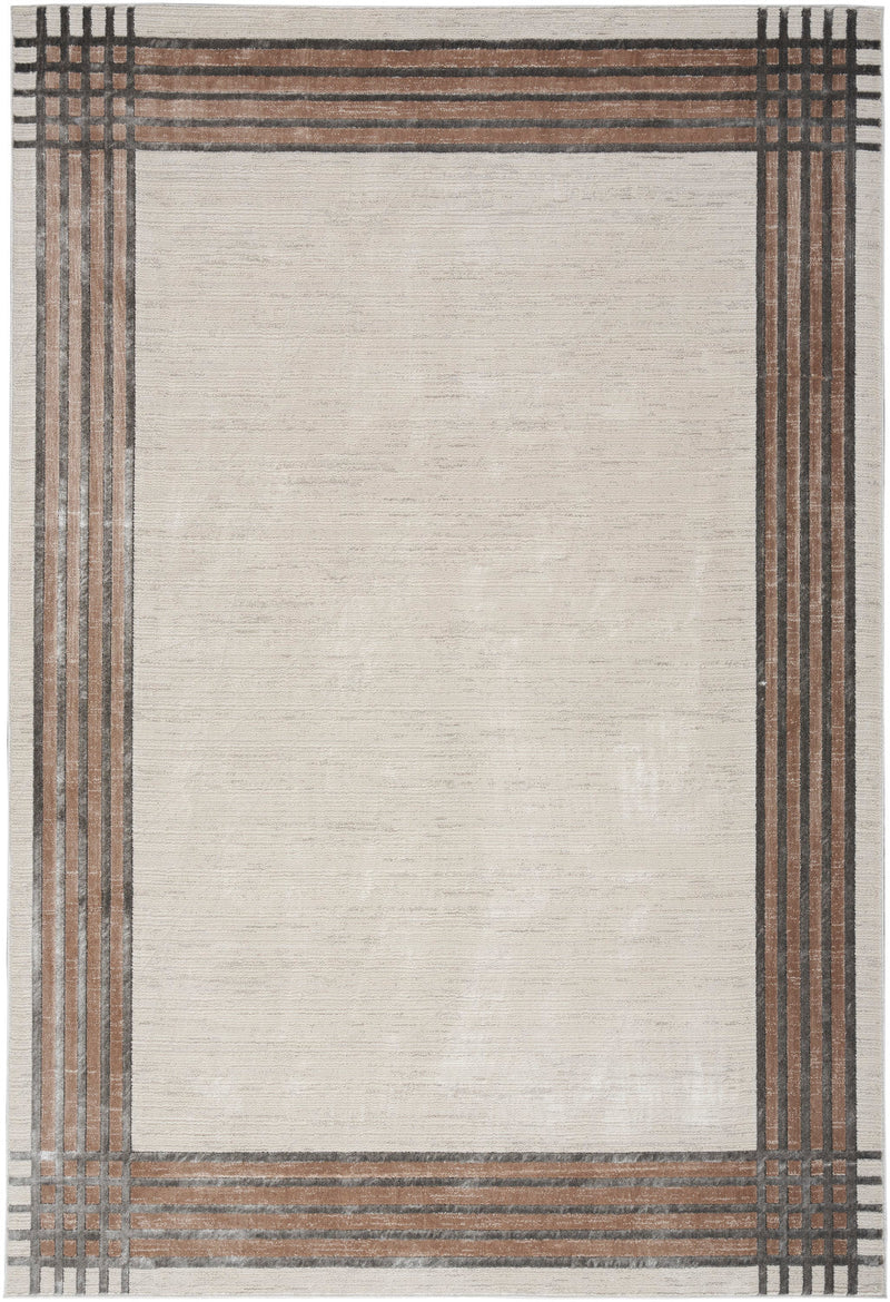 media image for Nourison Home Desire Ivory Silver Modern Rug By Nourison Nsn 099446128270 1 297