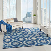 tranquil navy light blue rug by nourison nsn 099446489258 10