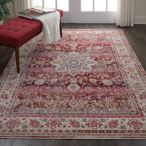 vintage kashan red rug by nourison 99446455154 redo 5