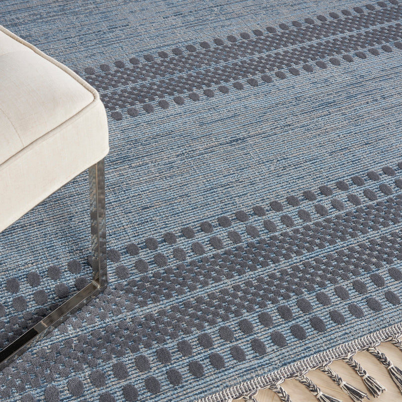 media image for asilah light blue charcoal rug by nourison 99446888662 redo 5 256