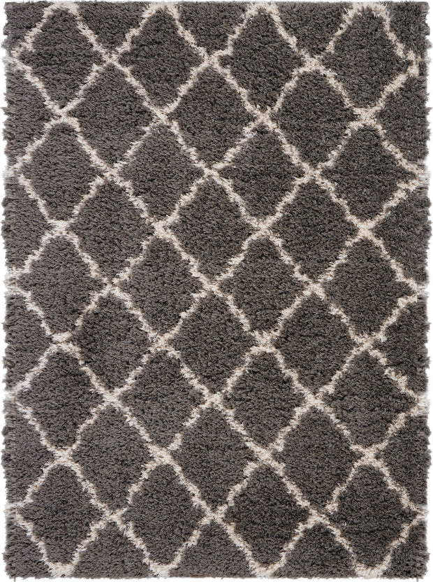 luxe shag charcoal beige rug by nourison 99446459534 redo 1