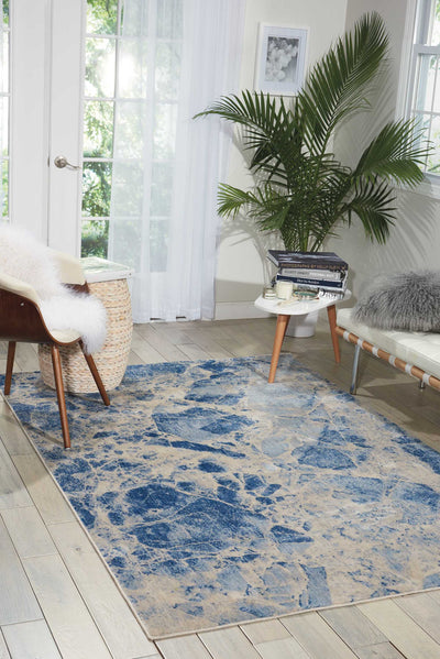 product image for somerset blue rug by nourison nsn 099446340979 5 57