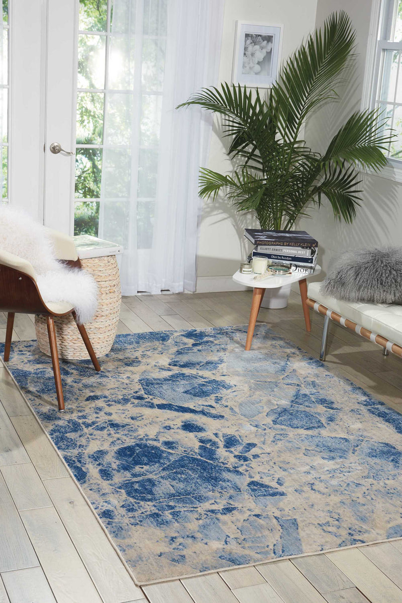 media image for somerset blue rug by nourison nsn 099446340979 5 22