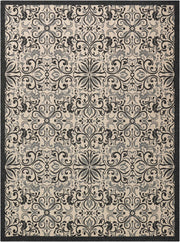 caribbean ivory charcoal rug by nourison nsn 099446374943 1