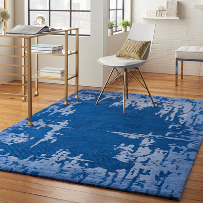 product image for symmetry handmade navy blue rug by nourison 99446495150 redo 5 28