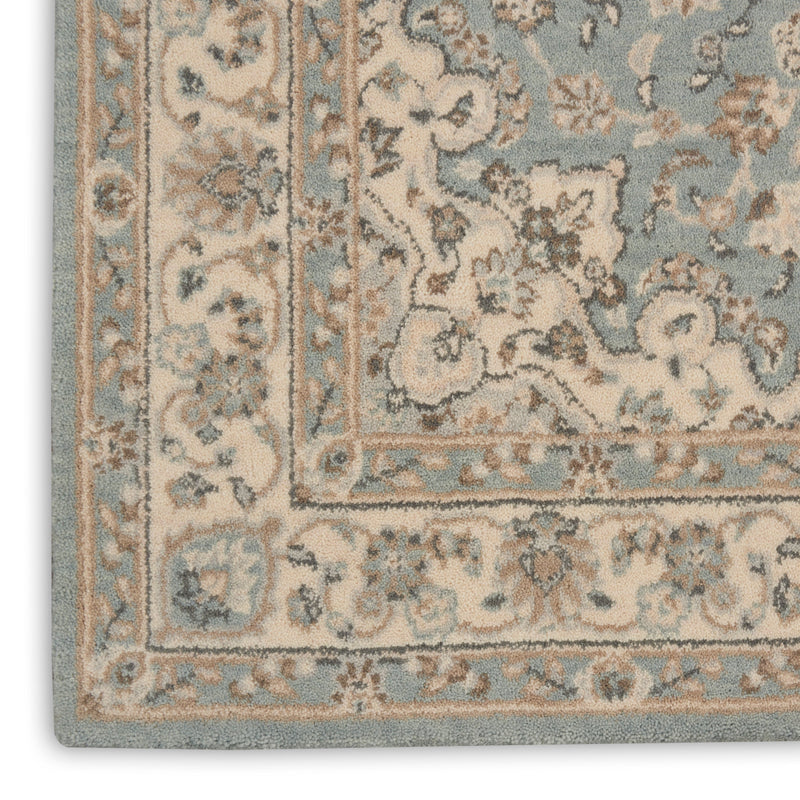 media image for living treasures aqua ivory rug by nourison nsn 099446738127 6 248