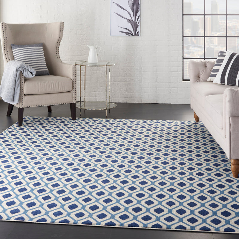 media image for grafix white navy rug by nourison 99446412157 redo 6 236
