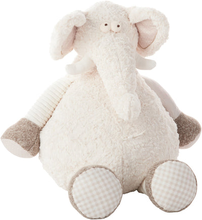 product image for Plush Lines Handcrafted Elephant Kids Ivory Plush Animal 21