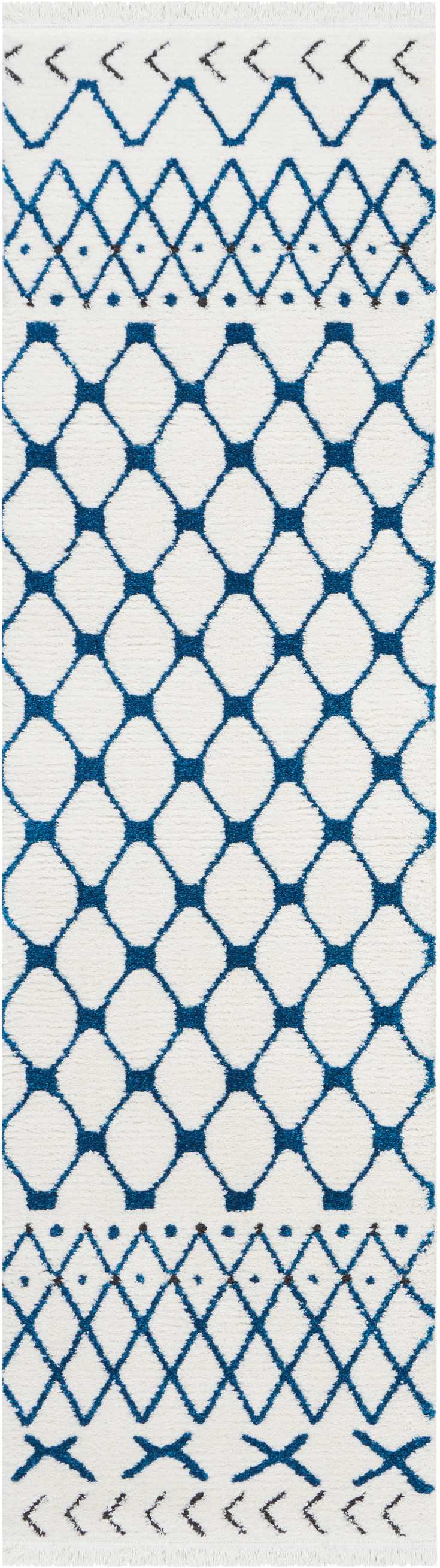 media image for kamala white blue rug by nourison nsn 099446407368 2 29