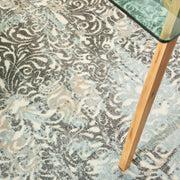 marmara charcoal teal ivory rug by nourison nsn 099446883650 9