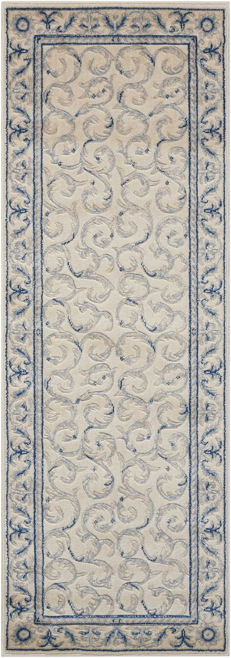 media image for somerset ivory blue rug by nourison nsn 099446317476 3 264