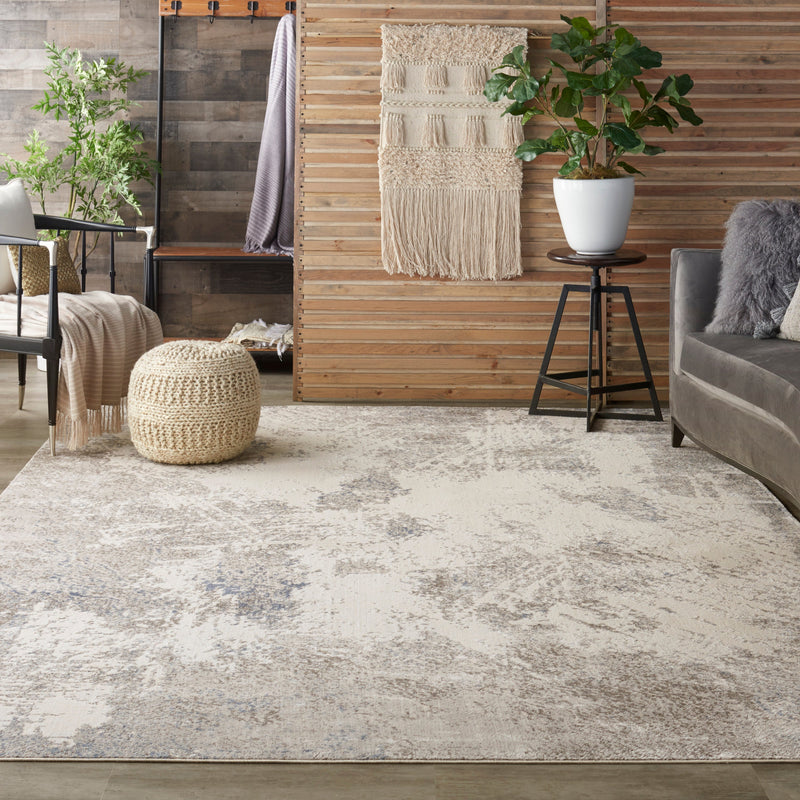 media image for silky textures ivory grey rug by nourison 99446710284 redo 4 274