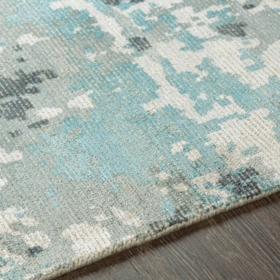 product image for Wilson Wool Teal Rug Texture Image 14