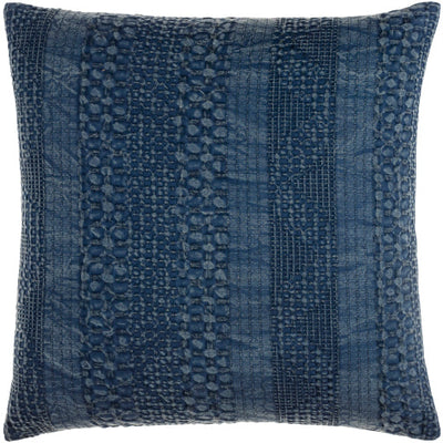 product image for Washed Waffle Cotton Navy Pillow Flatshot Image 11