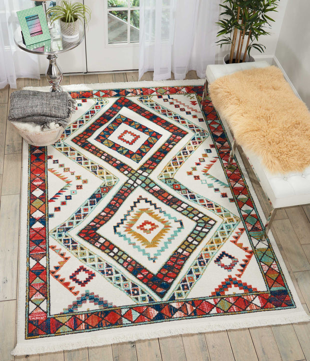 south western white rug by nourison nsn 099446401311 6