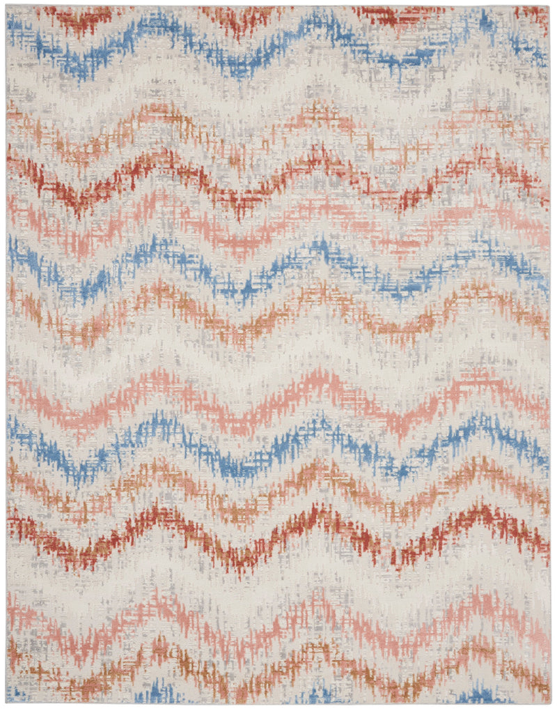 media image for elation ivory multicolor rug by nourison 99446840264 redo 1 284