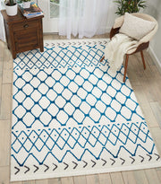 kamala white blue rug by nourison nsn 099446407368 6