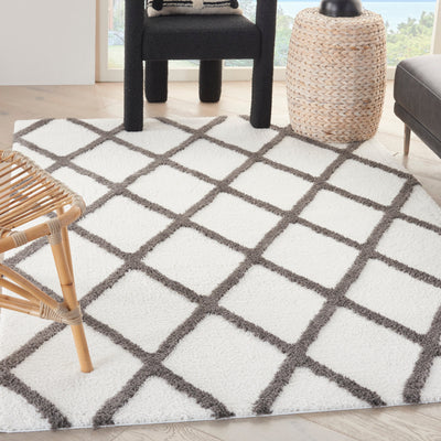 product image for feather soft ivory charcoal rug by nourison nsn 099446850553 8 13