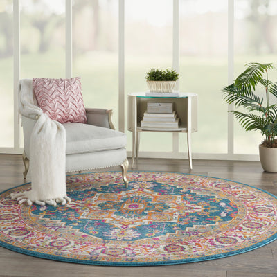 product image for passion teal multi rug by nourison 99446486387 redo 7 41