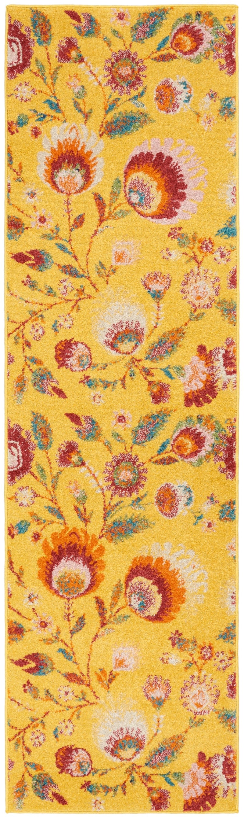 media image for allur yellow multicolor rug by nourison 99446839121 redo 2 296