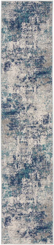 Nourison Home Passion Ivory Teal Modern Rug By Nourison Nsn 099446900869 2