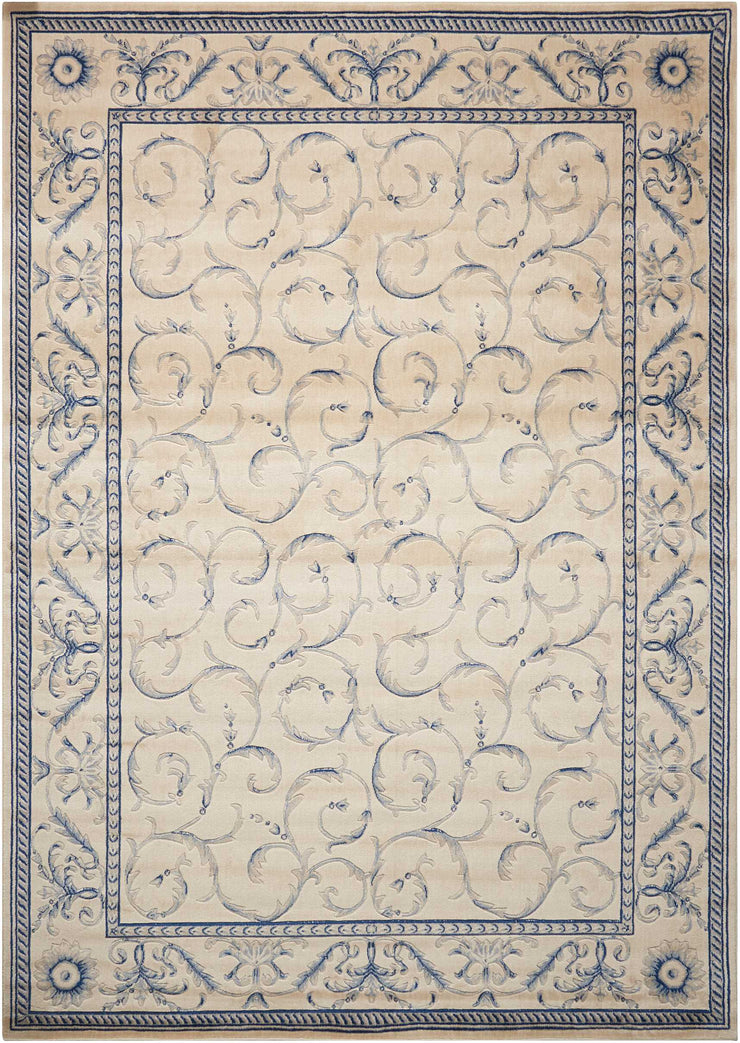 somerset ivory blue rug by nourison nsn 099446317476 1