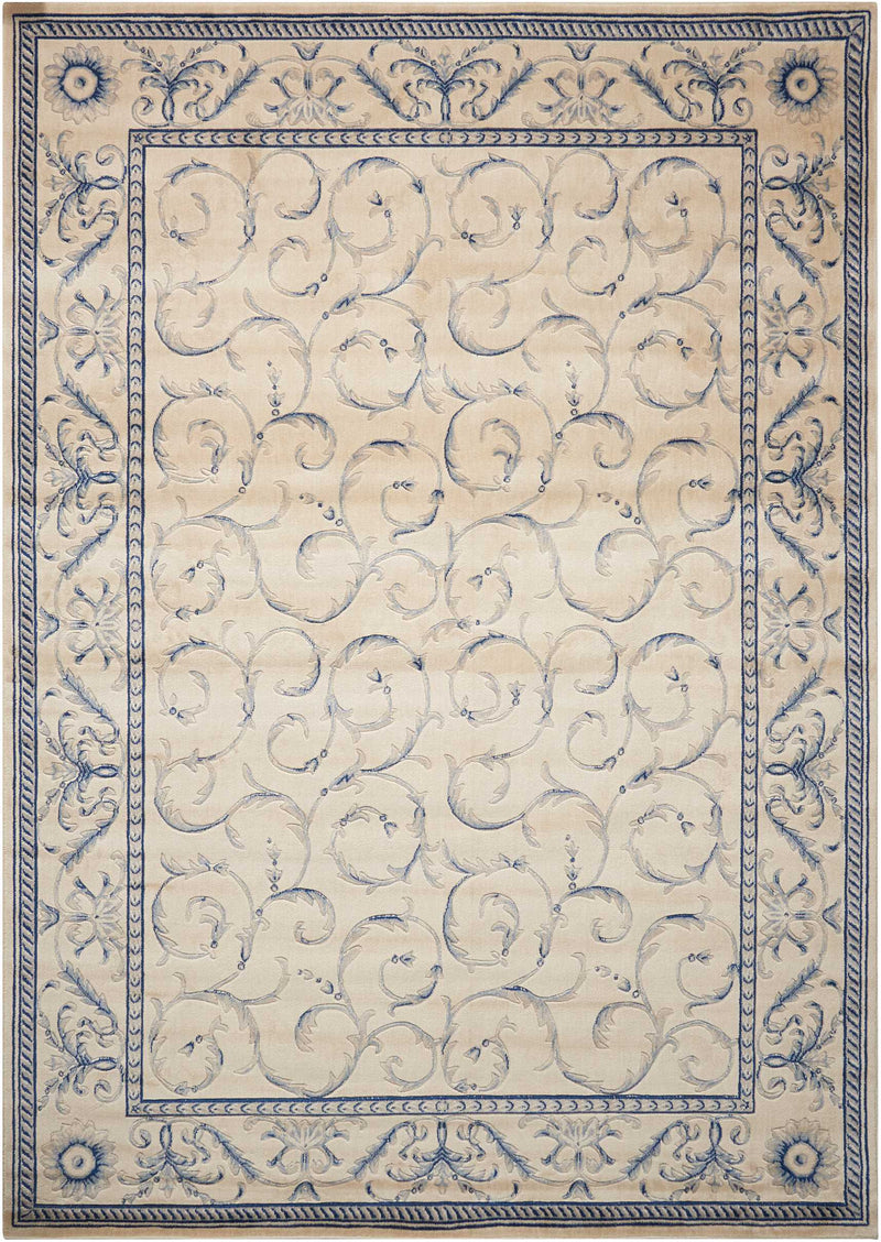 media image for somerset ivory blue rug by nourison nsn 099446317476 1 293