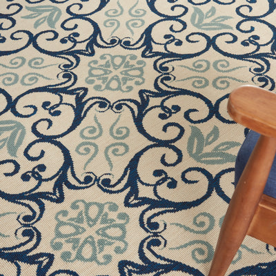 product image for caribbean ivory navy rug by nourison nsn 099446334176 10 47